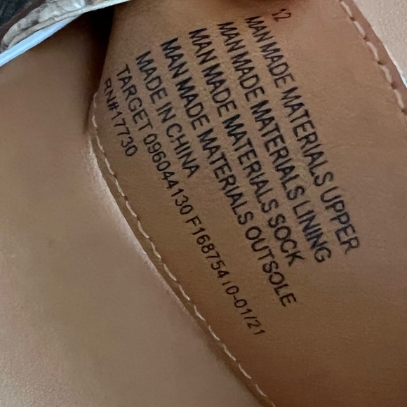 a New Day™ Women's Abigail Heels - Faux-leather Sandals Ankle Strap Snakeskin 12 - Picture 10 of 11